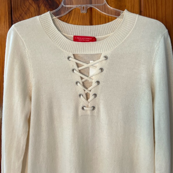 Philanthropy Willow St Cream Long Sleeve M New NWT - Picture 6 of 14
